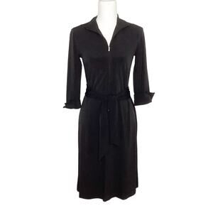 Ideology Black 3/4 Sleeve Jersey Shirt Dress Small